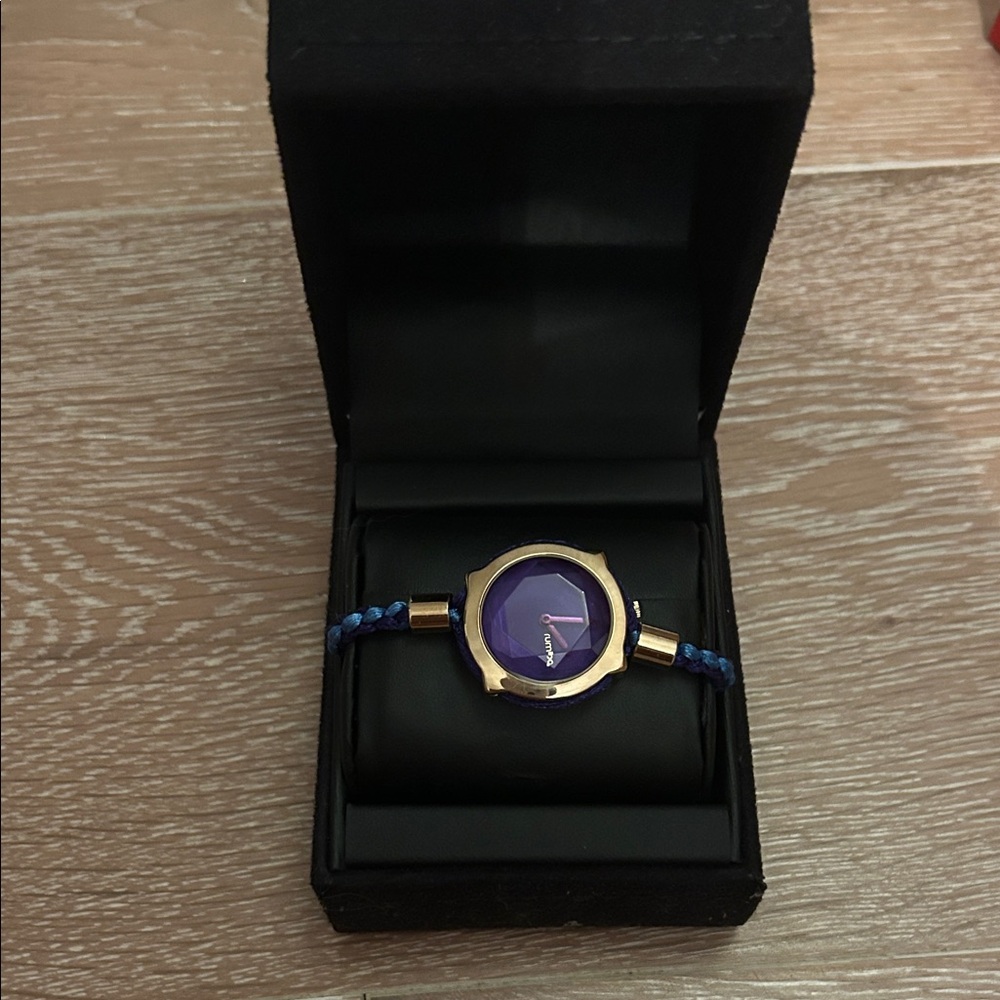Elegant Purple and Gold Women's Watch